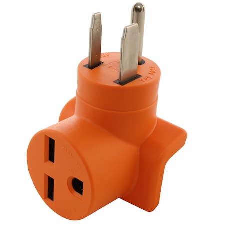Ac Works Plug Adapter, 6-30R, 6-50P, 6-30P, 6-50P, 0 ft., Orange AD650630